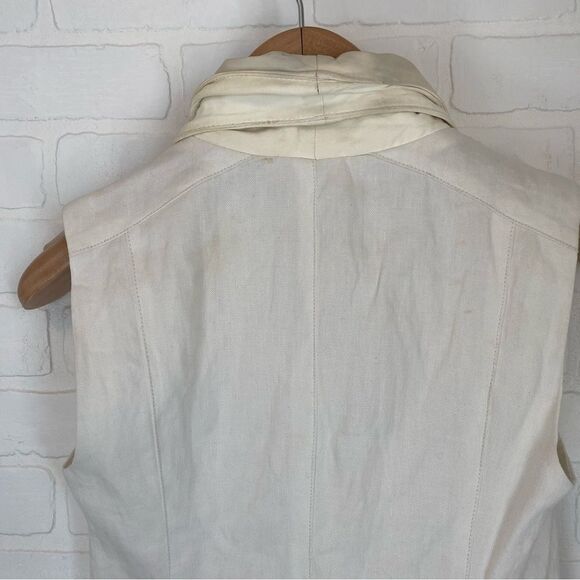 Vince Leather Trim Zip Up Vest - Picture 7 of 11